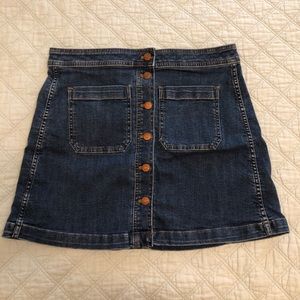 Madewell A-Line Denim Skirt